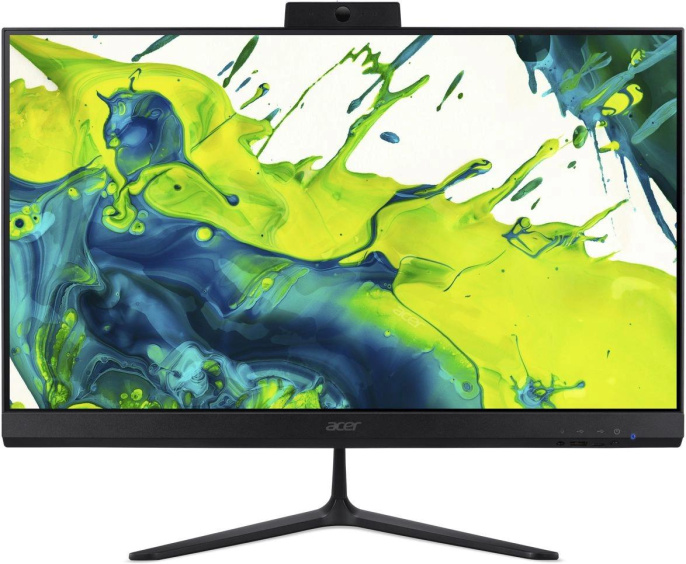 Моноблок Acer Aspire C24-2 23.8" Full HD i3 1305U 1.6 16Gb SSD512Gb UHDG FreeDOS GbitEth WiFi BT 65W клавиатура мышь Cam черный 1920x1080