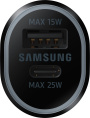 Автомобильное зарядное устройство Samsung EP-L4020, USB + USB type-C, 3A, черный [ep-l4020nbegeu]