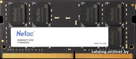 Оперативная память NETAC Basic NTBSD4N26SP-04 DDR4 - 1x 4ГБ 2666МГц, для ноутбуков SO-DIMM , Ret