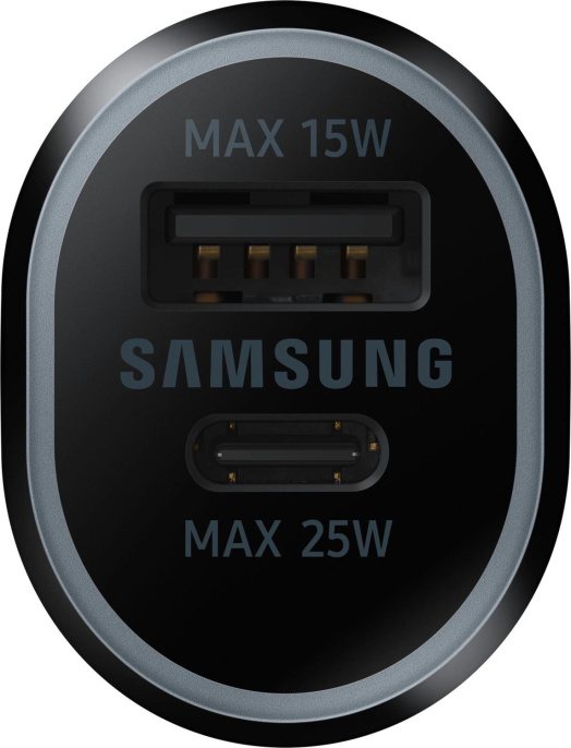 Автомобильное зарядное устройство Samsung EP-L4020, USB + USB type-C, 3A, черный [ep-l4020nbegeu]