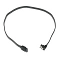 Cablexpert Кабель интерфейсный SATA Sata3 7pin / 7pin, угловой, защелка, 50см, черный, пакет CC-SATAM-DATA90-BL-50CM