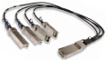 Кабельная сборка SNR Direct Attach Twinax Cable DAC , 40Gb QSFP-40G- 4xSFP+ 10Gb, 3м, SNR-QSFP-40G-4xSFP+DAC-3