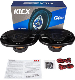 Колонки автомобильные Kicx GX-693, 15x23 см 6x9 дюйм. , комплект 2 шт. [2012590]