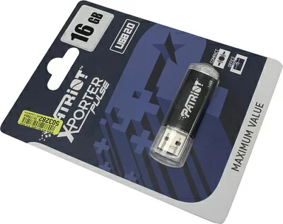 Накопитель Patriot Xporter Pulse PSF16GXPPBUSB USB2.0 Flash Drive 16Gb (RTL)