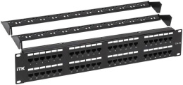 Патч-панель ITK PP48-2UC5EU-D05-1 19" 2U 48xRJ45 кат.5E UTP
