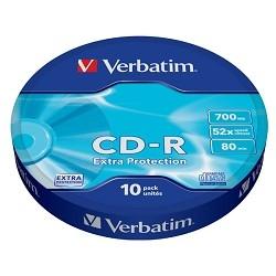 Verbatim Диски CD-R 10шт. 52x 700Mb, Shrink 43725