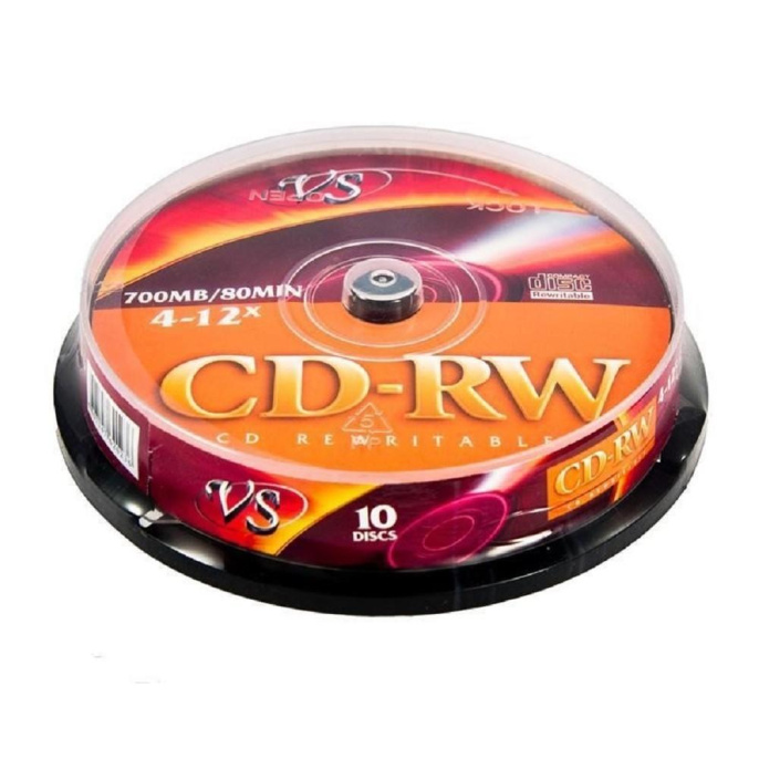 VS CD-RW 80 4-12x CB/10 VSCDRWCB1001 620236
