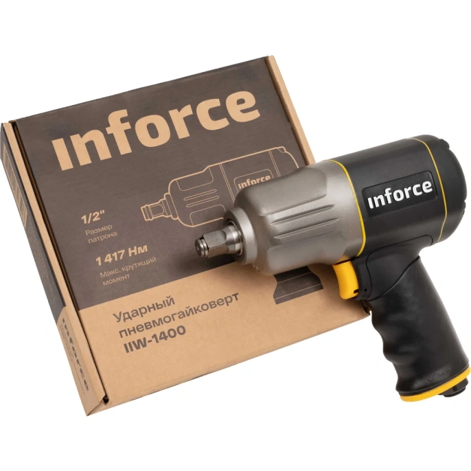 Ударный пневмогайковерт 1417 Нм; 1/2" Inforce IIW-1400
