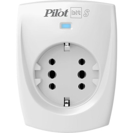 Сетевой фильтр Сетевой фильтр PILOT BIT S, 1 розетка, 16А/3,5кВт, св.серый, Россия