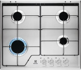 Газовая варочная панель Electrolux KGS6424SX,  4 конфорки,  нержавеющая сталь,  серебристый
