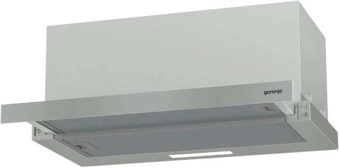 Встраиваемая вытяжка Gorenje TH60E5X, управление кнопочное, нержавеющая сталь