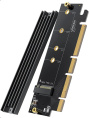 Плата расширения UGREEN CM465-30715; вход: M.2 M-Key; Выход: PCI-E 4.0X16; Совместимые слоты: PCI-E X4/X8/X16; Характеристики SSD: 2230/2242/2260/2280 M.2 NVME SSD; Передача данных: 64 Гбит/с PCIe Gen 4 x4 /32 Гбит/с PCIe Gen 3 x4