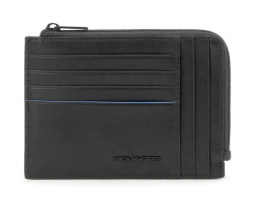 Портмоне Piquadro Blue Square Revamp, кожа натуральная, черный [pu1243b2vr/n]