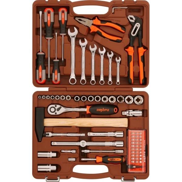 Ombra OMT75S Набор инструмента универсальный 1/4", 1/2"DR, 75 предметов