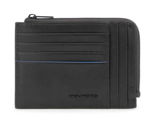 Портмоне Piquadro Blue Square Revamp, кожа натуральная, черный [pu1243b2vr/n]