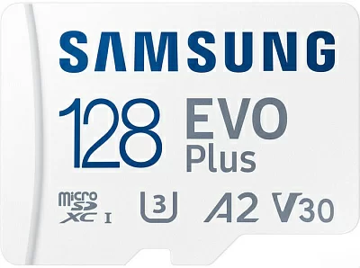 Карта памяти Micro SD 128 Gb Samsung EVO Plus (MB-MC128KA/KR) microSDXC Class30 UHS-3 U1 microSD- SD Adapter