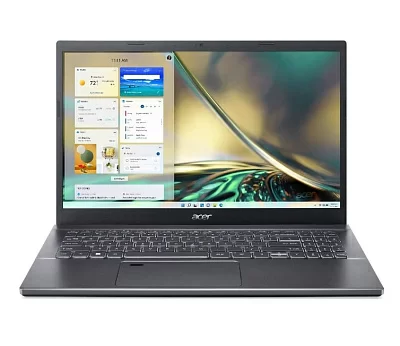 Ноутбук QWERTY Acer Aspire 5 515-57-57F8 15.6" FHD IPS, Intel Core Ci5-12450H, 8Gb, 512GB SSD, RJ45, USB-C, FngPr, int., noOS, iron black, (грав) (NX.KN4EM.004)