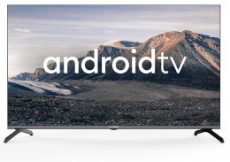 Телевизор LED Hyundai 43" H-LED43BU7006 Android TV Frameless Metal черный 4K Ultra HD 60Hz DVB-T DVB-T2 DVB-C DVB-S DVB-S2 USB WiFi Smart TV