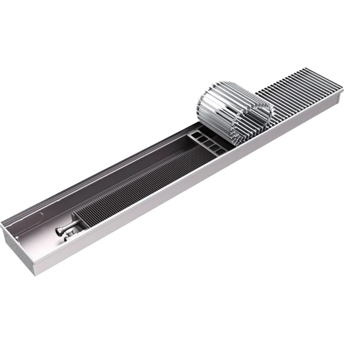 Внутрипольный конвектор ROMMER Rcn1-1000-0820140 rcn 80х200х1400 (решётка роликовая, анодированный алюминий) RG00916TQIRK8D