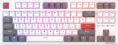 Клавиатура Royal Kludge RK-R87 White/Gray/Red белый/серый/красный, механическая, проводная, горячая замена клавиш, подсветка RGB, красные свичи