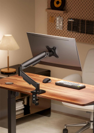 Кронштейн для мониторов Cactus CS-VM-MD-70-BK черный/белый 17"-32" макс.9кг настольный поворот и наклон