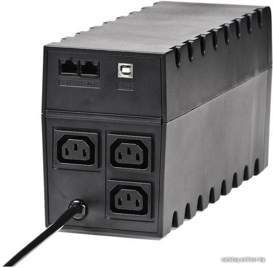 Источник бесперебойного питания Powercom Raptor RPT-600AP 360Вт 600ВА черный
