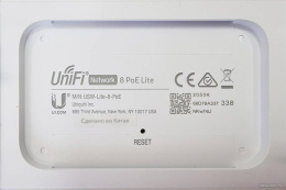 Коммутатор Ubiquiti UniFi Switch Lite 8 PoE USW-LITE-8-POE, PoE-коммутатор, 8х 1G RJ45, раздача 52 Вт
