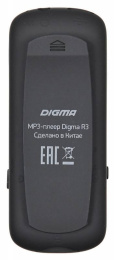 MP3 плеер Digma R3 flash,  8ГБ,  черный