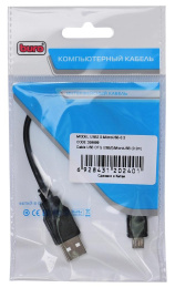Кабель OTG Buro micro USB (m) -  USB (f),  0.2м,  черный