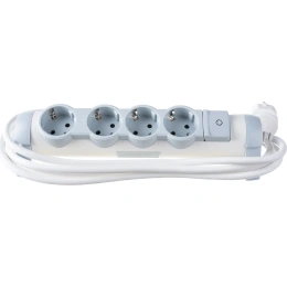 Многорозеточный блок Legrand''Комфорт'' 4 x 2К+З с кабелем длиной 3 м 694627