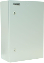 Уличная станция термошкаф OSNOVO OS-46T1 Уличная станция с термостабилизацией и оптическим кроссом. В основе металлический шкаф с классом защиты IP66. Доступное место под установку оборудования на встроенные DIN-рейки: верхняя