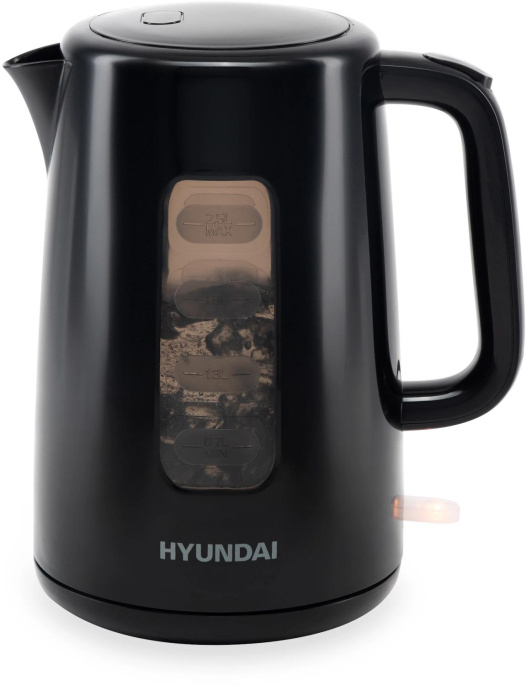 Чайник электрический Hyundai HYK-P2501 2.5л. 2200Вт черный корпус: пластик