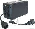 Кабель PowerCom SCUT IEC-320 C14-Socket Type-F (для компьютера, функция: питание устройств, 250V, 10A, длина: 0.23 м)