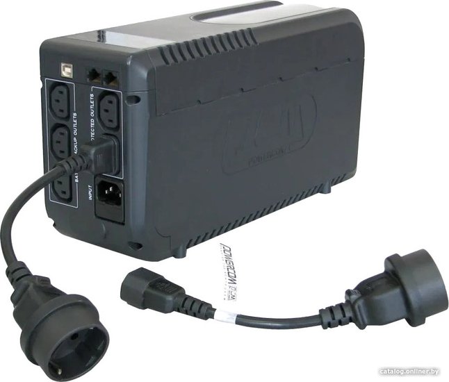 Кабель PowerCom SCUT IEC-320 C14-Socket Type-F (для компьютера, функция: питание устройств, 250V, 10A, длина: 0.23 м)