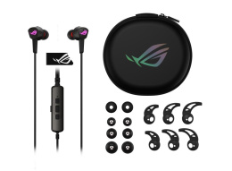 Наушники ASUS ROG CETRA II портативные, геймерские, с микрофоном, внутриканальные, 2 наушника, объёмное звучание: 7.1 Windows Sonic , совместимость с игровыми консолями: Microsoft Xbox Series X|S, Sony PlayStation 4, Sony PlayStation 5, Nintendo Switch