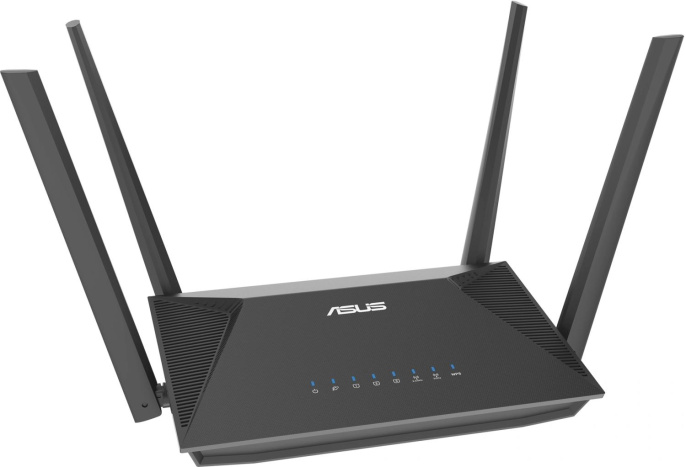 Wi-Fi роутер ASUS RT-AX52 Pro,  Wi-Fi 6,  AX3000,  2.4/5ГГц, 3 LAN,  черный