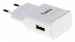 Сетевое зарядное устройство Buro TJ-248W,  USB-A,  12Вт, 2.4A, белый