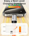 Кабель USB-C CABLETIME CU05H (CT-CM240-ZSB1) 1 м, 480 Мбит/с, 240 Вт, PD 3.1 и QC 4.0., синий,  для быстрого заряда смартфонов и ноутбуков
