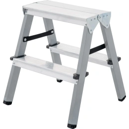 Двухсторонняя стремянка Новая Высота сталь/алюминий, 2х2 ступени 1140202