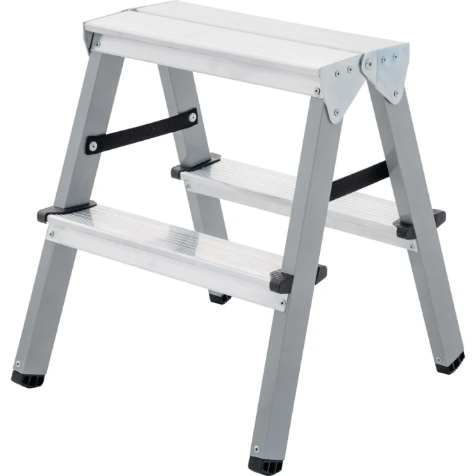 Двухсторонняя стремянка Новая Высота сталь/алюминий, 2х2 ступени 1140202