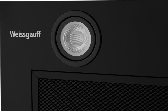 Вытяжка встраиваемая Weissgauff Box 850 PB Black Edition черный управление: кнопочное 1 мотор