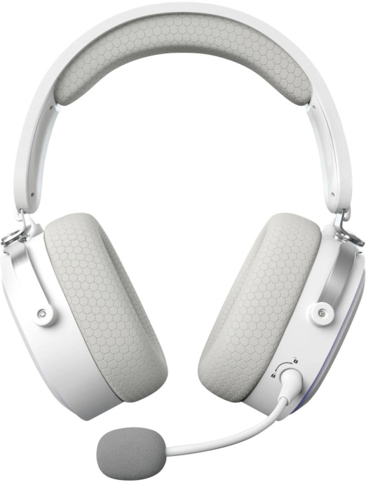 Наушники с микрофоном GMNG GG-HS405W белый мониторные BT/Radio/3.5mm оголовье 1899880