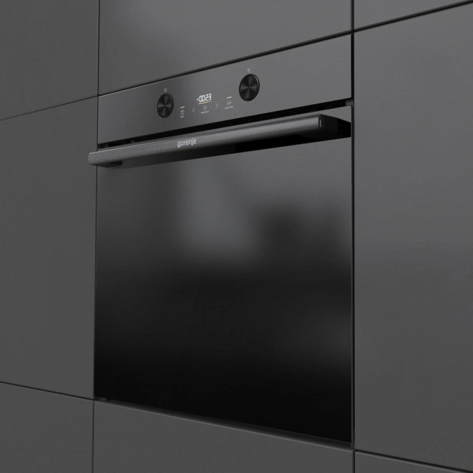 Духовой шкаф электрический Gorenje BOS6737E05DBG, 77л, дверца с 2 стеклами, черный