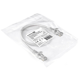 Патч-корд LSZH ExeGate UTP-RJ45-RJ45-5e-0,5M-LSZH-GY, UTP, cat.5e, 0.5м, серый EX286379RUS