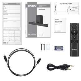 Саундбар Bluetooth Sven SB-2400DD,  1.1,  черный [sv-022242]