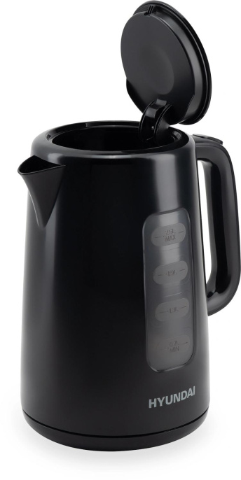 Чайник электрический Hyundai HYK-P2501 2.5л. 2200Вт черный корпус: пластик
