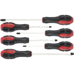 MATRIX Набор ударных отверток 6шт., PH1x75, PH2x100, PH3x150, SL5x75,SL6x100, SL8x150, CrV [19120]