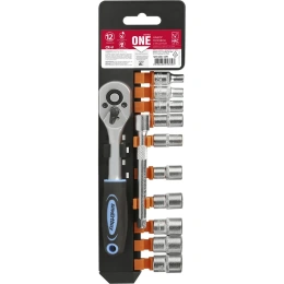 Набор головок с трещоткой Smartbuy 12 предметов, 1/4", 4-13 мм, 24 зуба, CR-V SBT-SSW-12P1