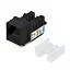 Cabeus KJ-RJ45-Cat.5e-90-SW-BK Вставка Keystone Jack RJ-45 категория 5e заделка тип 110 черная со стяжкой