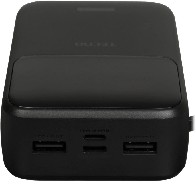 Внешний аккумулятор (Power Bank) TECNO Pocket S201,  20000мAч,  черный